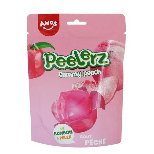 AMOS Peelerz Pêche 120 g – bonbons à peler saveur pêche
