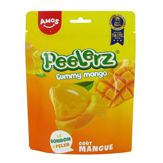 AMOS Peelerz Mangue 120 g – bonbons à peler saveur mangue