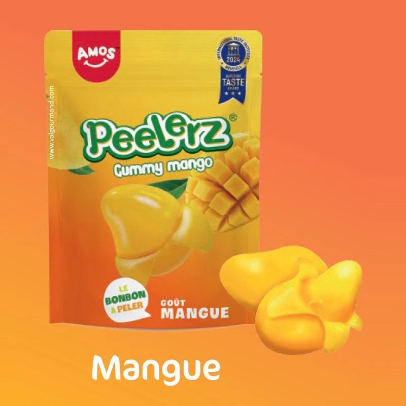 AMOS Peelerz Mangue – bonbons gélifiés à peler
