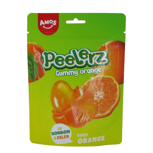 AMOS Peelerz Orange 120 g – bonbons à peler saveur orange