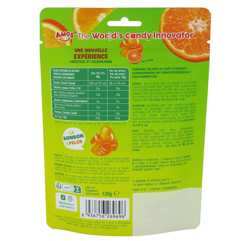Bonbons à peler AMOS Peelerz Orange