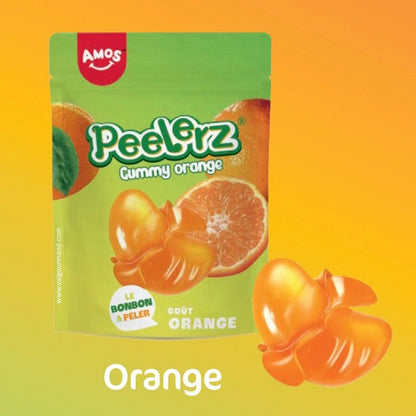 AMOS Peelerz Orange – bonbons gélifiés à peler