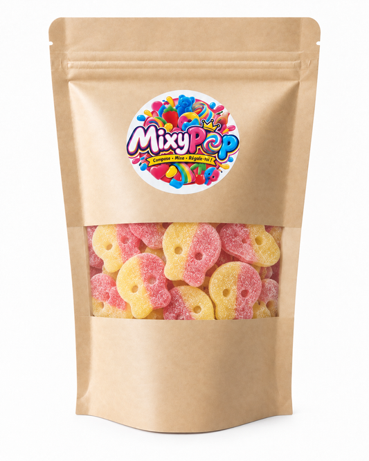 BUBS Lemon Raspberry Skalle – Citron Framboise Acidulé