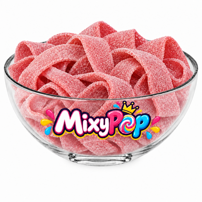 Bandos Fraise acidulés – Bonbons en ruban – 200 g ou 500 g