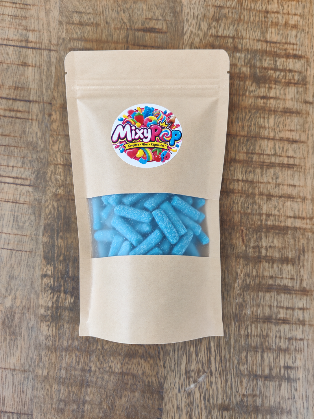 Bonbons Hitschies Framboise acidulés bleus