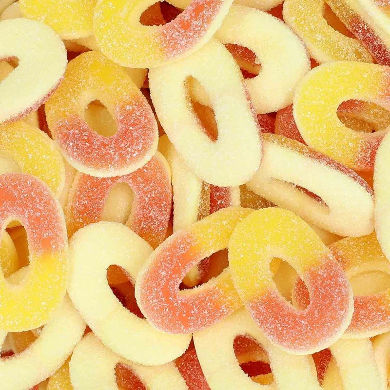 Trolli Anneaux Pêche – 250 g, 500 g ou 1 kg